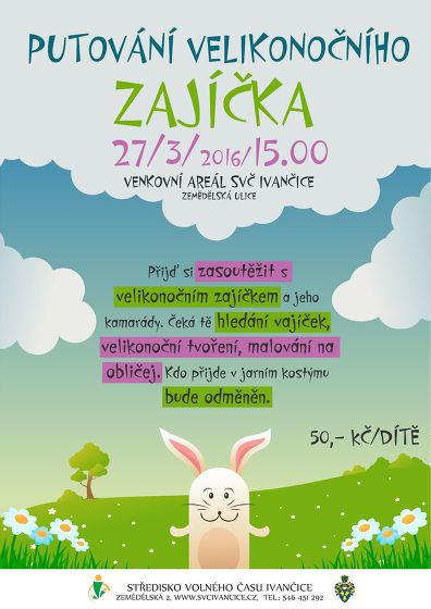 Plakát události Putování velikonočního zajíčka