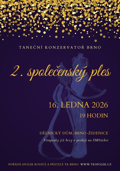Plakát události 2. společenský ples TK Brno