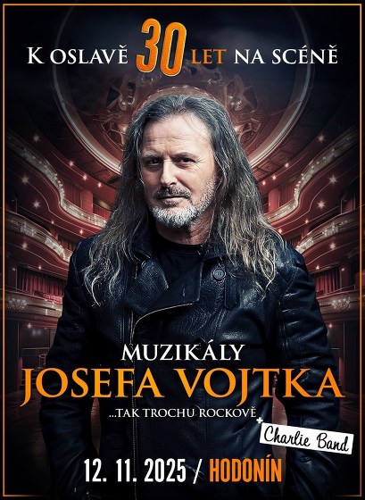 Plakát události Muzikály Josefa Vojtka v Hodoníně