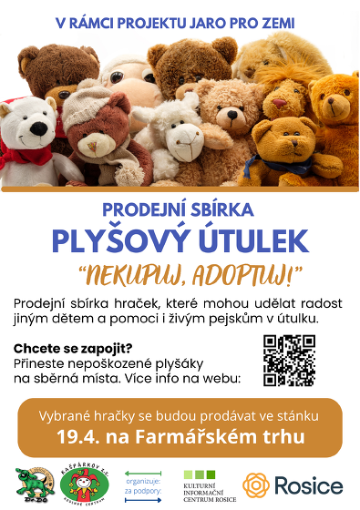 Plakát události Charitativní sbírka plyšáků