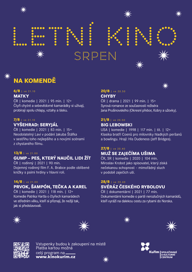 Plakát události Letní kino na Komendě
