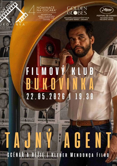 Plakát události Tajný agent  (Filmový klub Bukovinka)