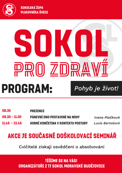 Plakát události Sokol pro zdraví
