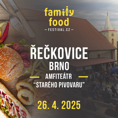 Plakát události Family Food Festival v Brně-Řečkovicích