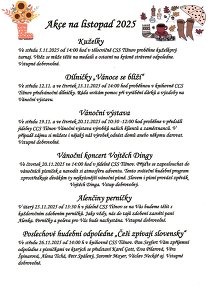 Akce pro seniory listopad