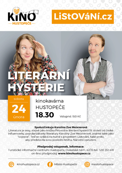 Plakát události LiStOVáNí: Literární hysterie