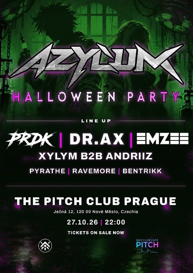 Plakát události AZYLUM: HALLOWEEN RAVE