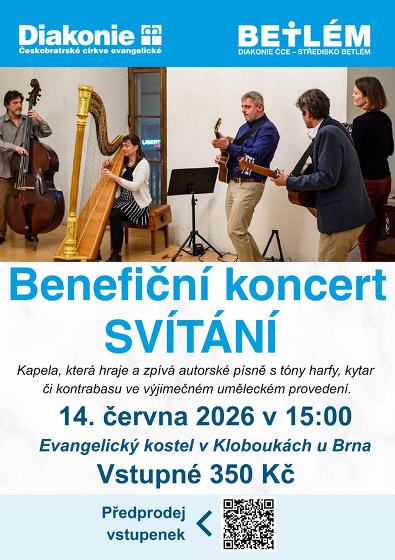 Plakát události Benefiční koncert kapely SVÍTÁNÍ