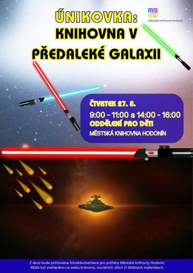 Plakát události Únikovka: Knihovna v Předaleké Galaxii
