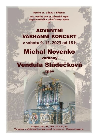 Plakát události Adventní varhanní koncert