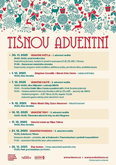 Plakát události Adventní Tišnov