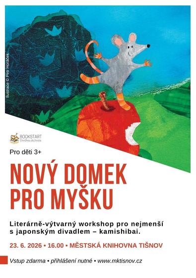Plakát události Čtenářský klubo pro děti: Nový domek pro myšku