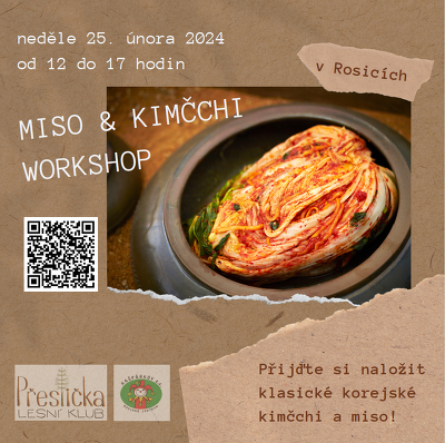 Plakát události Miso a kimčchi workshop