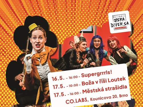 Plakát události Diversa dětem: Supergrrrls!