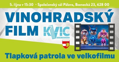 Plakát události Vinohradský film: Tlapková patrola ve velkofilmu