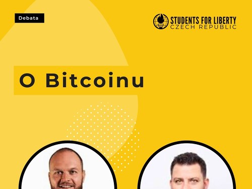 Plakát události Kicom a Jakub Jedlinský o Bitcoinu