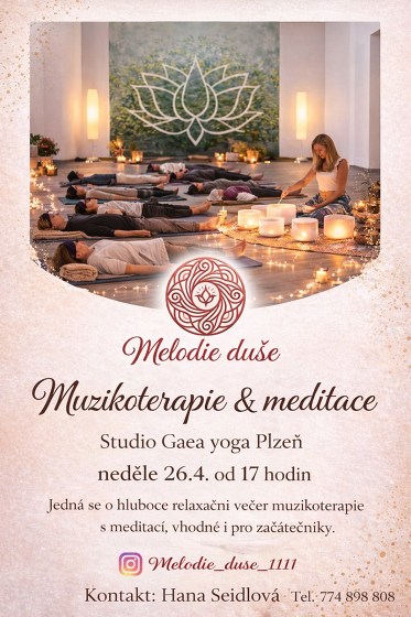 Plakát události Zvuková lázeň (sound healing) & hluboká relaxace a uvolnění