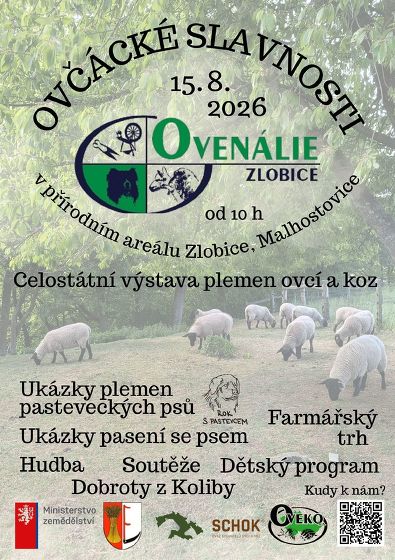 Plakát události Ovčácké slavnosti na Zlobici u Lipůvky