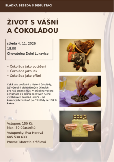 Plakát události Sladká beseda s degustací