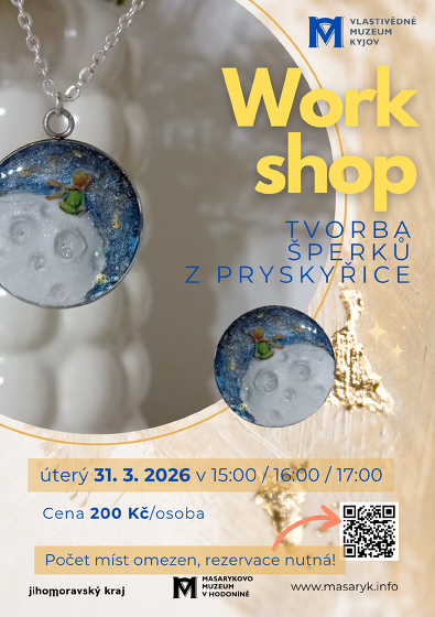 Plakát události Workshop - tvorba šperků z pryskyřice