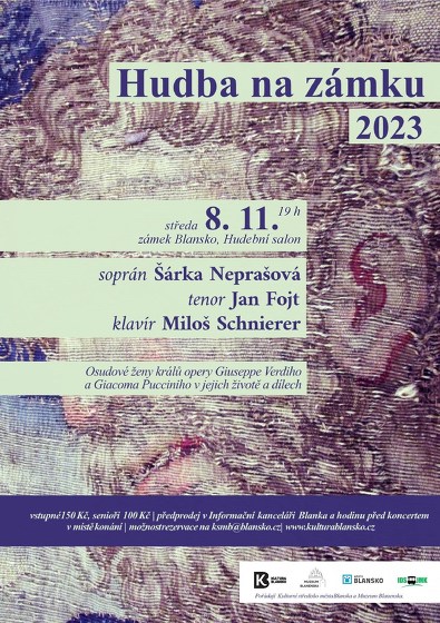Plakát události Osudové ženy králů opery / Hudba na zámku 2023