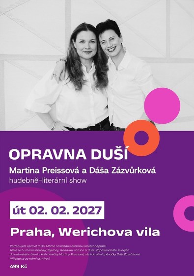 Plakát události Opravna duší ve Werichově vile