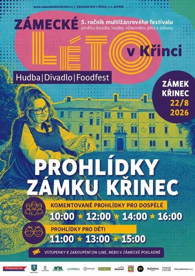 Plakát události Prohlídky zámku pro děti i dospělé | festival ZÁMECKÉ LÉTO
