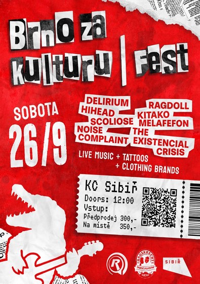 Plakát události Brno za kulturu FEST