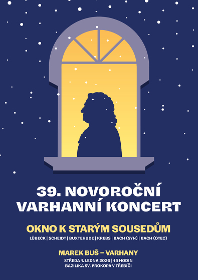 Plakát události 39. Novoroční varhanní koncert