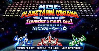 Plakát události Mise: Planetární Obrana s Trunajem: Invaders must die!