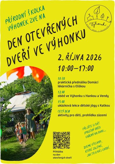 Plakát události Den otevřených dveří ve Výhonku