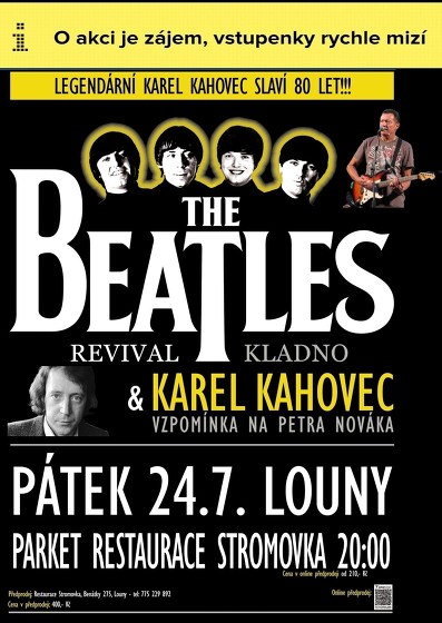 Plakát události Beatles Revival + Karel Kahovec