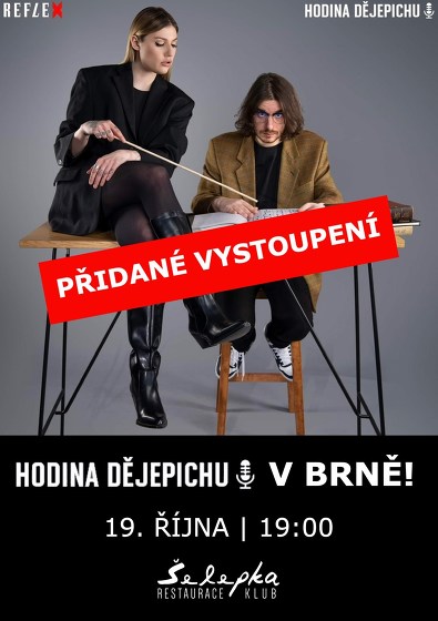 Plakát události Hodina dějepichu LIVE podruhé