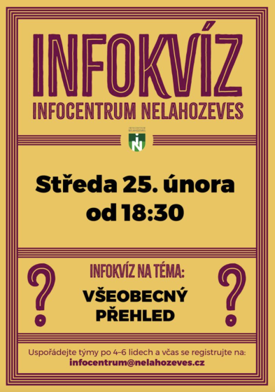 Plakát události Infokvíz v Nelahozevsi