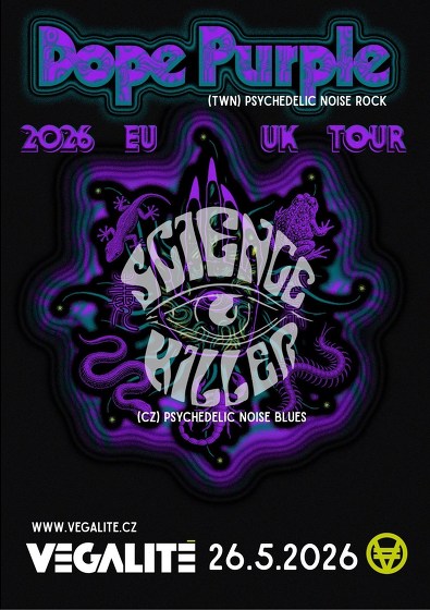 Plakát události Dope Purple (TWN) + Science Killer (CZ)