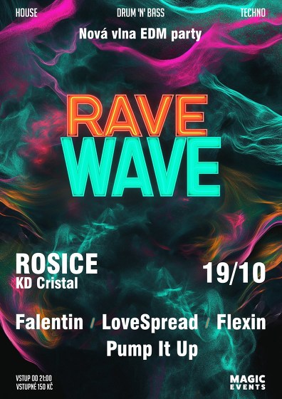 Plakát události Rave Wave - nová vlna EDM párty