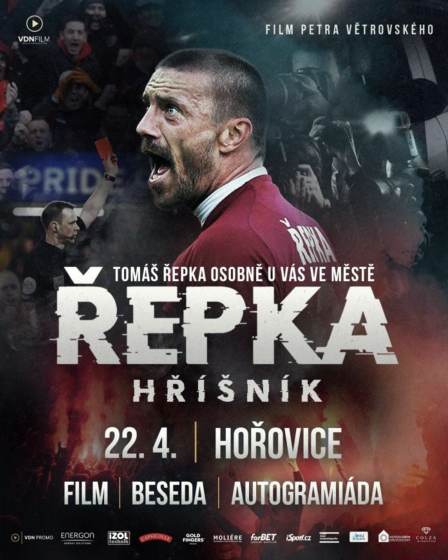 Plakát události Tomáš Řepka: Film, beseda, autogramiáda