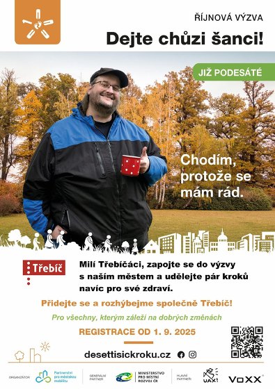 Plakát události Říjnová výzva 10 000 kroků