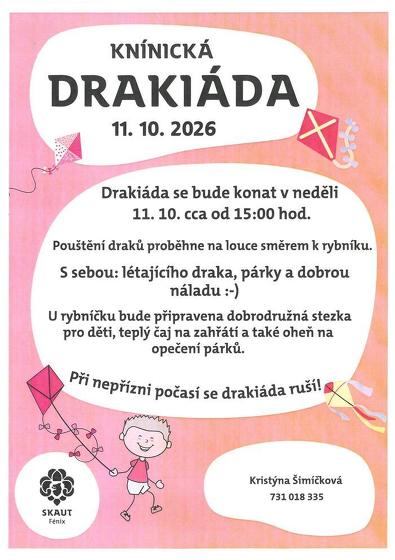 Plakát události Knínická Drakiáda