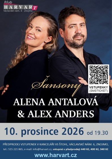 Plakát události Šansony - Alena Antalová & Alex Anders
