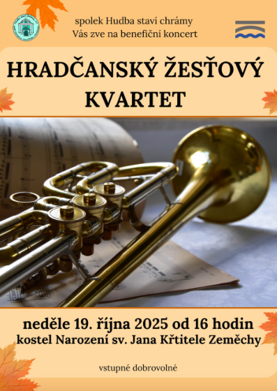 Plakát události Hradčanský žesťový kvartet v Zeměchách