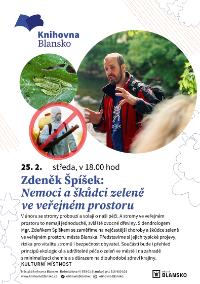 Plakát události Zdeněk Špíšek: Nemoci a škůdci zeleně ve veřejném prostoru