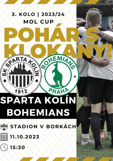 Plakát události Sparta Kolín - Bohemians Praha 1905