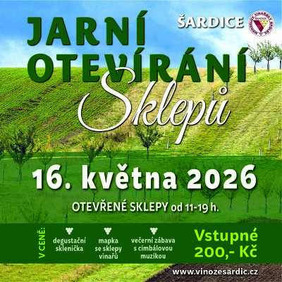 Plakát události Jarní otvírání sklepů v Šardicích