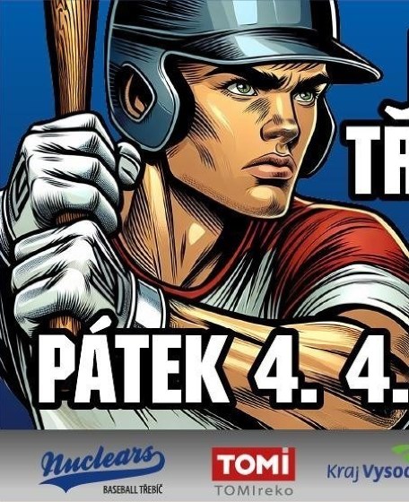 Plakát události Extraliga v baseballu Na Hvězdě 1388 v Třebíči