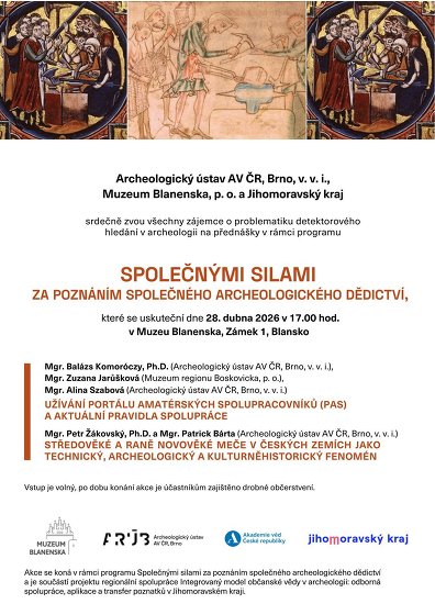 Plakát události Společnými silami za poznáním společného archeologického dědictví