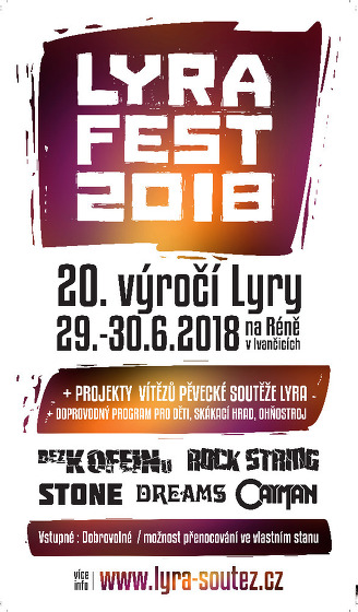 Plakát události 20. výročí Lyry