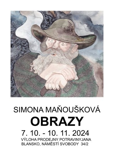 Plakát události Výstava obrazů Simony Maňouškové