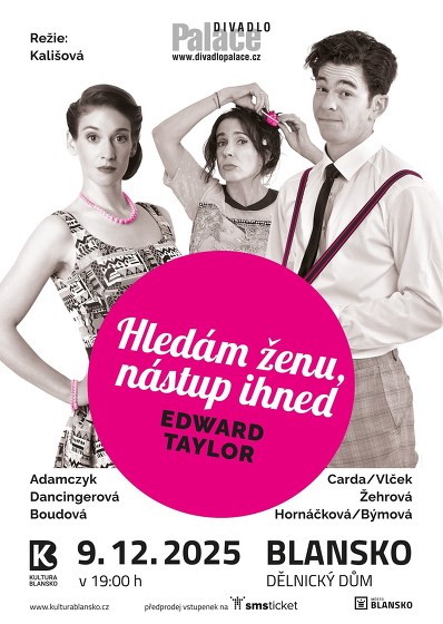Plakát události Hledám ženu, nástup ihned