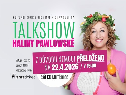 Plakát události Talkshow Haliny Pawlowské